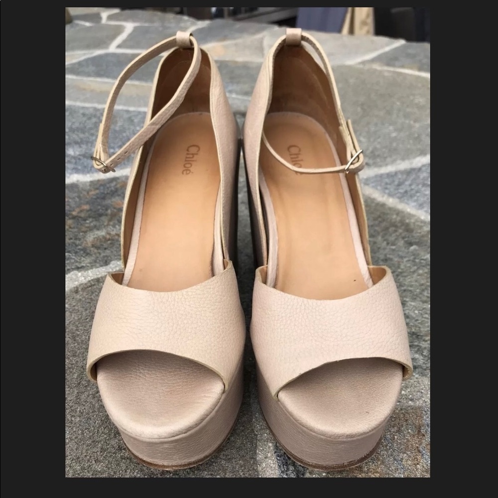 Chloe Leather Wedge